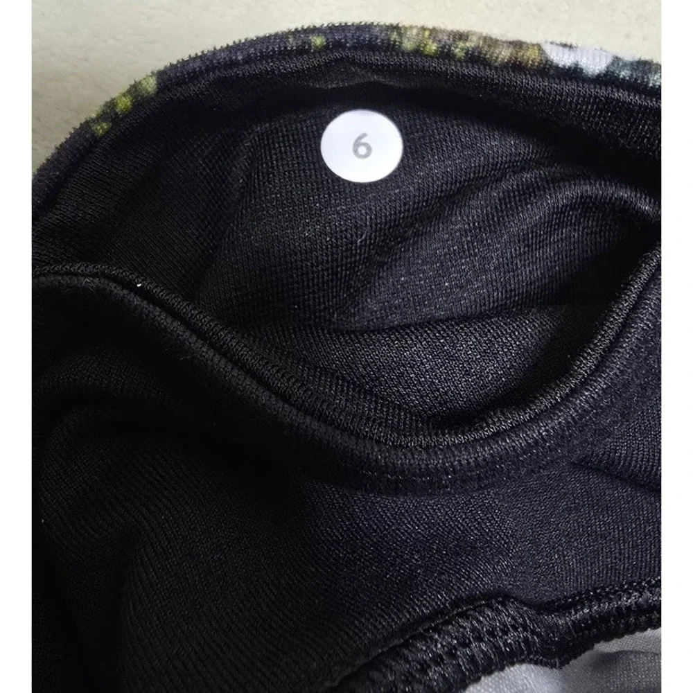 Lululemon Wunder Under Leggings 6 Black Garden Party Black Floral Full Luon‎ 28" - Picture 4 of 7